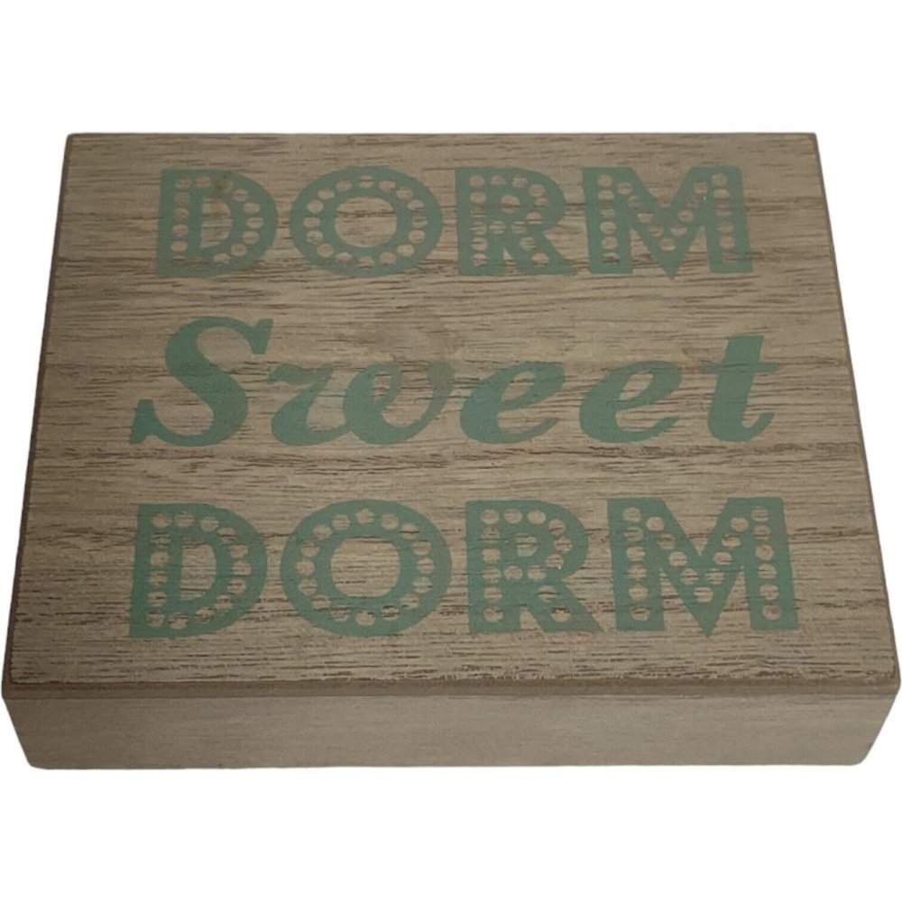 Dorm Sweet Dorm Wood Wall Art Saying Home Decor Teenager School College - Picture 8 of 15